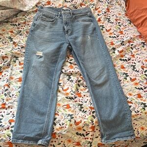 LOFT Women's High Rise Light Blue Jeans